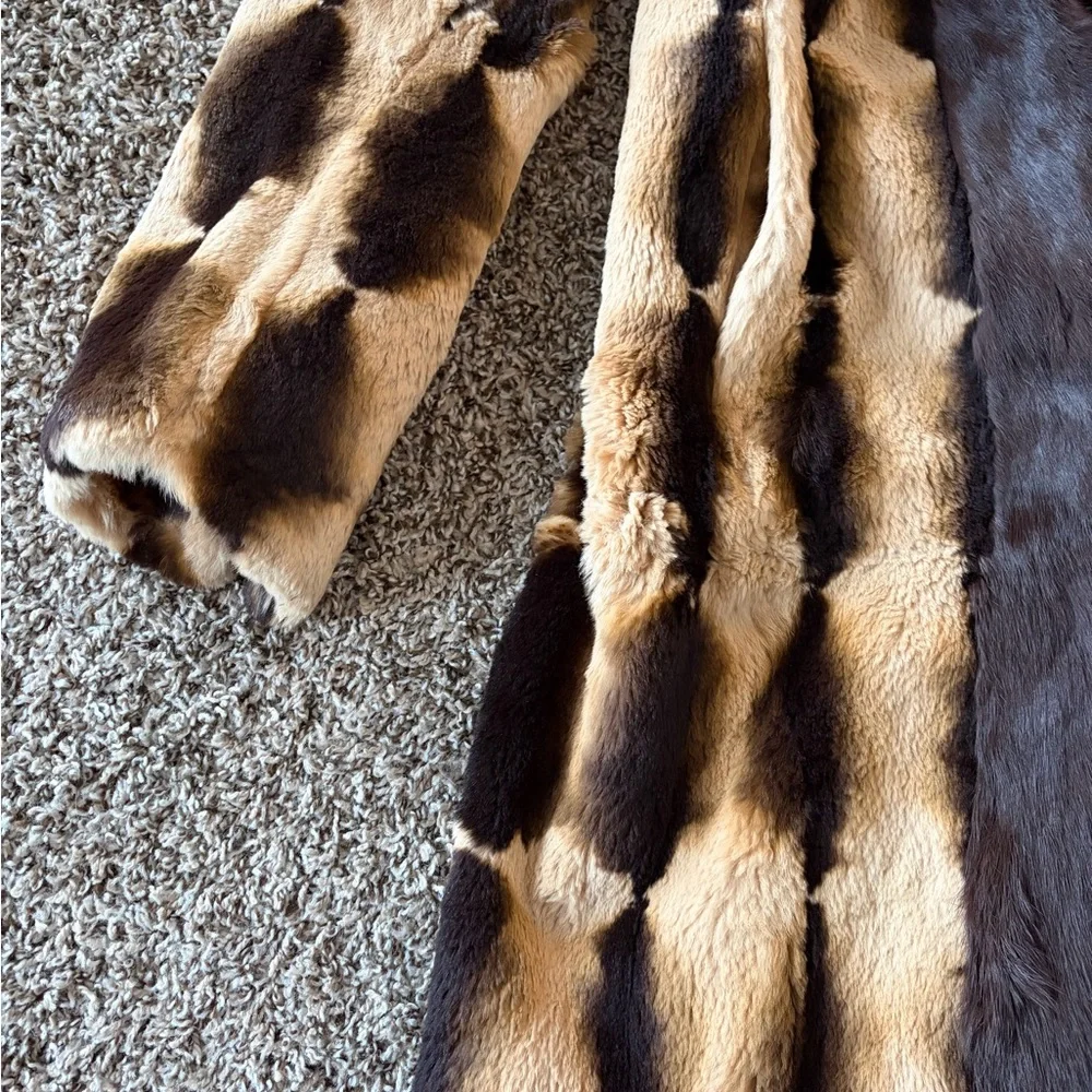 Bebe 100% Rabbit Fur Coat - Picture 5 of 11
